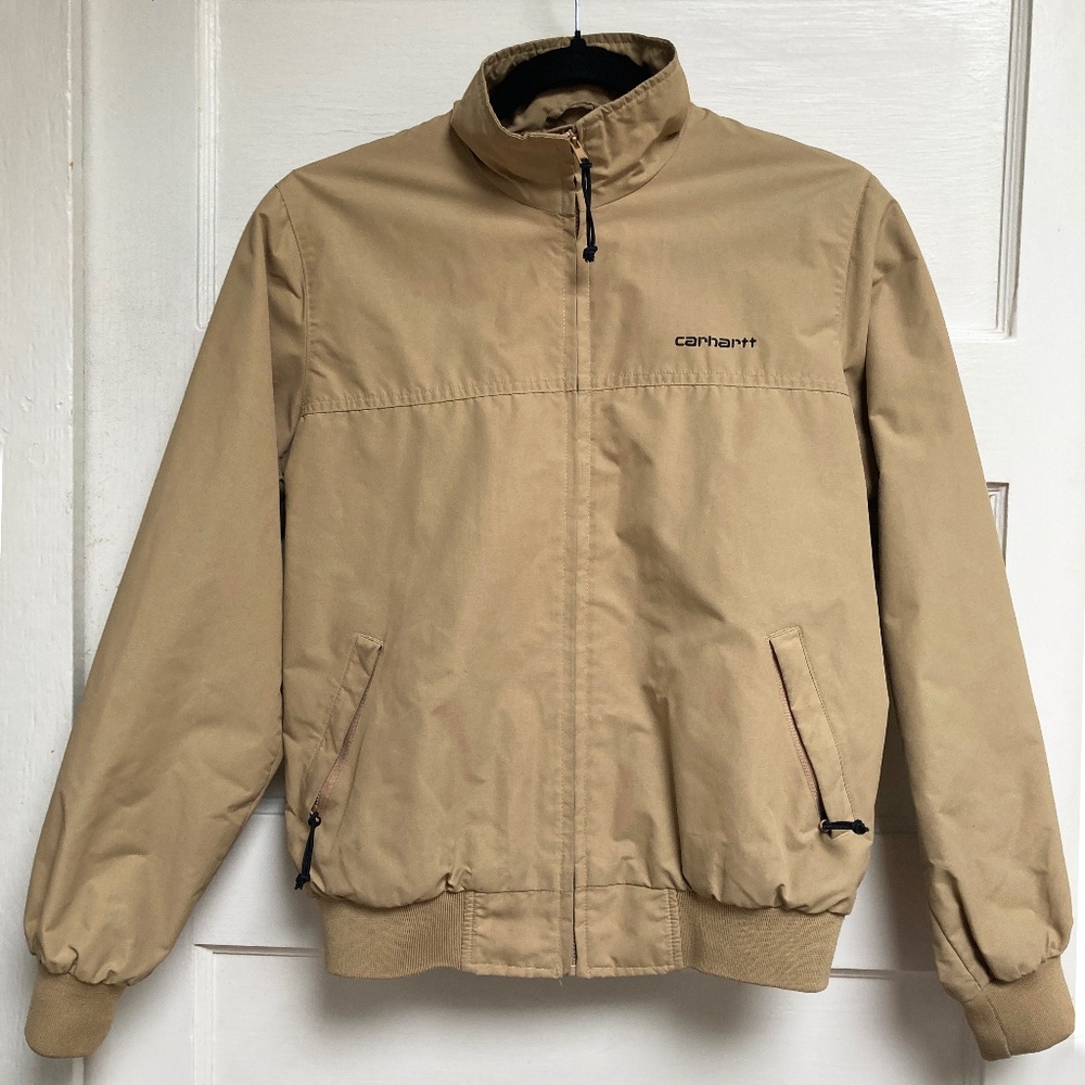 Carhartt Women’s Tan Bomber Jacket Windbreaker Size Small
